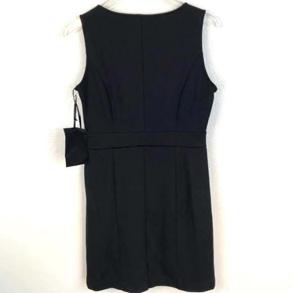 Love Stitch Black Stretch Knit Shift Dress W/Rhinestones Size L - Picture 2 of 10